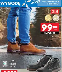 Biedronka Buty męskie 42-45 Cleve oferta