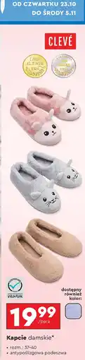 Biedronka Kapcie damskie 37-40 Cleve oferta