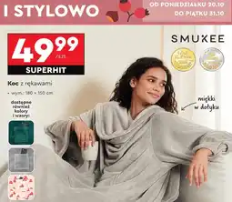 Biedronka Koc z rękawami 150 x 180 cm Smukee oferta