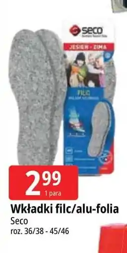 E.Leclerc Wkładka dwustrona wełna-filc 36/38-45/46 Seco oferta