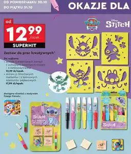 Biedronka Markery dmuchane + szablony stitch Jiri Models oferta