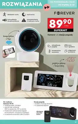 Biedronka Stacja pogody z projektorem Forever oferta