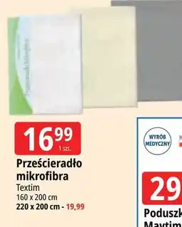E.Leclerc Prześcieradło mikrofibra 200 x 220 cm Textim oferta