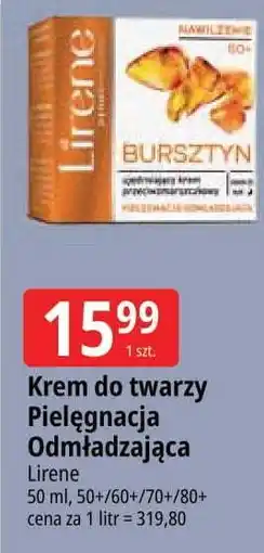 E.Leclerc Krem do twarzy ujędrniający na dzień i noc Lirene Bursztynowa Odbudowa 60+ oferta