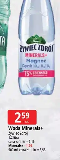 E.Leclerc Woda lekko gazowana Żywiec Zdrój Minerals+ oferta
