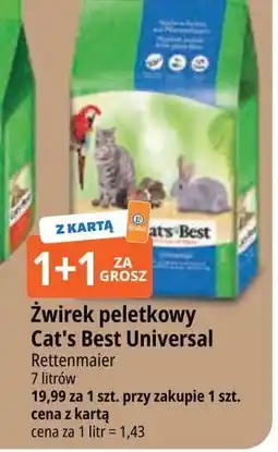 E.Leclerc Żwirek drewniany uniwersalny Cat's Best oferta