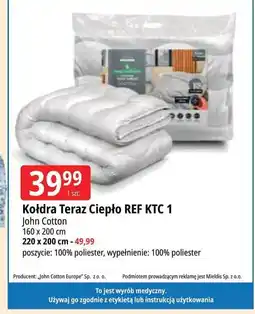 E.Leclerc Kołdra teraz ciepło! 200 x 220 cm John Cotton oferta