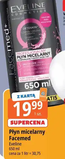 E.Leclerc Płyn micelarny profesjonalny 3w1 Eveline Facemed+ oferta