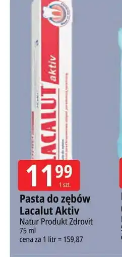 E.Leclerc Pasta do zębów Lacalut Aktiv oferta