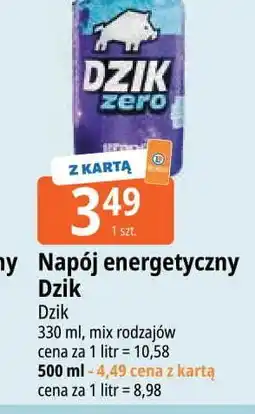 E.Leclerc Napój energetyczny grape zero Wk Dzik oferta
