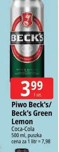 E.Leclerc Piwo Beck's Green Lemon oferta