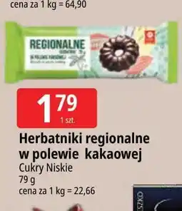 E.Leclerc Herbatniki regionalne w polewie kakaowej Cukry Nyskie oferta