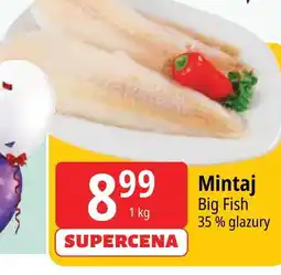 E.Leclerc Mintaj filet 35% glazury Big Fish oferta