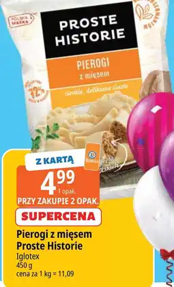 E.Leclerc Pierogi z mięsem Iglotex Proste Historie oferta
