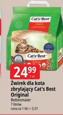 E.Leclerc Żwirek zbrylający dla kota Cat's Best Ecoplus oferta