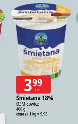 E.Leclerc Śmietana 18% Łowicz 1906 Łowicka oferta
