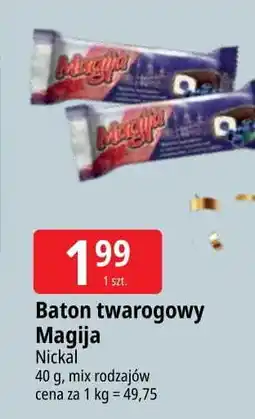 E.Leclerc Baton twarogowy z nadzieniem czarnej jagody Magija oferta
