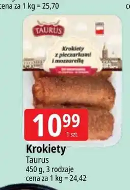 E.Leclerc Krokiety z pieczarkami i mozzarellą Taurus oferta