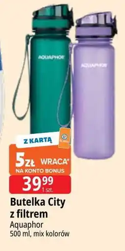 E.Leclerc Butelka filtrująca city 500 ml zielona Aquaphor oferta