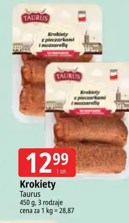 E.Leclerc Krokiety z pieczarkami i mozzarellą Taurus oferta