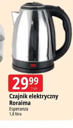 E.Leclerc Czajnik elektryczny roraima 1.8 l srebrny Esperanza oferta