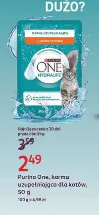 Rossmann Karma dla kota kurczak Purina One oferta