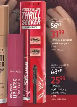 Rossmann Błyszczyk do ust lip latex Rimmel Thrill Seeker oferta