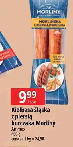 E.Leclerc Kiełbasa morlińska z piersią kurczaka Morliny oferta