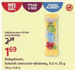 Rossmann Batonik owocowy jabłko i banan Babydream Minis oferta
