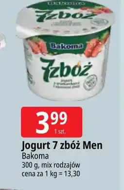 E.Leclerc Jogurt z truskawkami i ziarnami zbóż Bakoma 7 Zbóż oferta