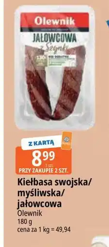 E.Leclerc Kiełbasa jałowcowa Olewnik oferta