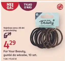 Rossmann Gumki do włosów basic For Your Beauty oferta