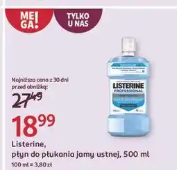 Rossmann Płyn do płukania ust sensitivity therapy Listerine Professional oferta
