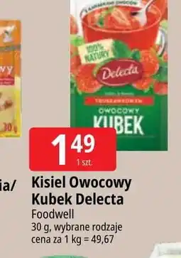 E.Leclerc Kisiel truskawkowy z kawałkami owoców Delecta Owocowy Kubek oferta