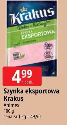 E.Leclerc Szynka eksportowa dobra z natury Krakus Animex oferta