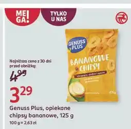 Rossmann Chipsy bananowe Genuss Plus oferta