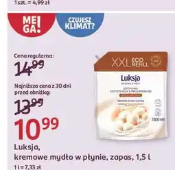 Rossmann Mydło w płynie cotton milk & provitamin b5 Luksja Creamy Soft oferta