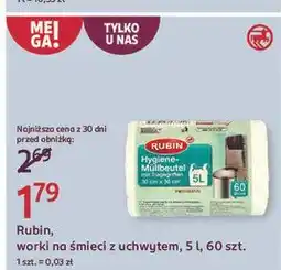 Rossmann Worki na śmieci 5 l Rubin Licht oferta