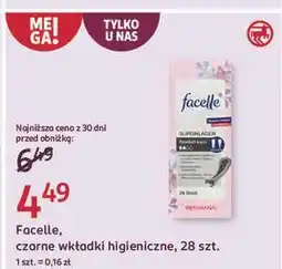 Rossmann Wkładki higieniczne string & slip black Facelle oferta