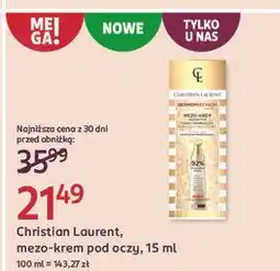 Rossmann Mezo-krem pod oczy Christian Laurent oferta