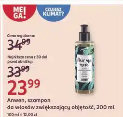 Rossmann Szampon zwiekszający objętość Anwen Hair Me More oferta