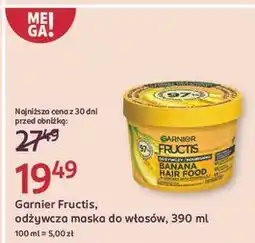 Rossmann Maska do włosów banana Garnier Fructis Hair Food oferta
