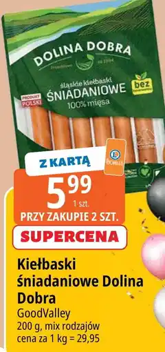 E.Leclerc Kiełbaski 100% mięsa Dolina Dobra oferta