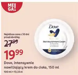 Rossmann Krem intensywnie nawilżający Dove Rich Nourishment oferta