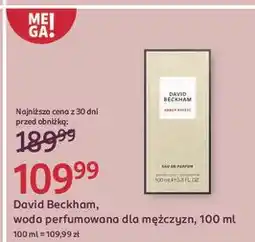 Rossmann Woda perfumowana David Beckham Amber Breeze oferta