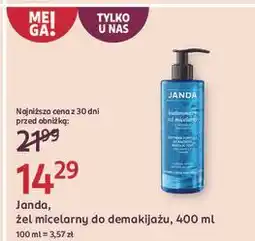 Rossmann Żel micelarny do demakijażu i mycia twarzy oraz oczu Janda Siła Wypełniacza Hialuronowego oferta
