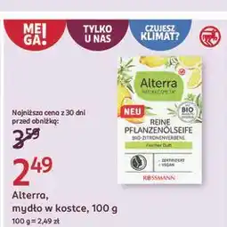 Rossmann Mydło cytryna i werbena Alterra oferta