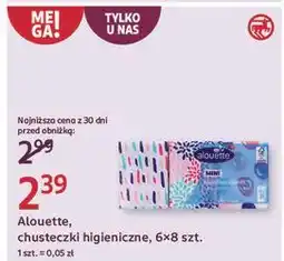 Rossmann Chusteczki higieniczne 4 warstwowe Alouette oferta