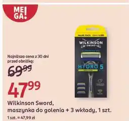 Rossmann Maszynka do golenia + 3 wkłady Wilkinson Hydro 5 oferta