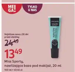 Rossmann Nawilżająca baza pod makijaż Miss Sporty oferta